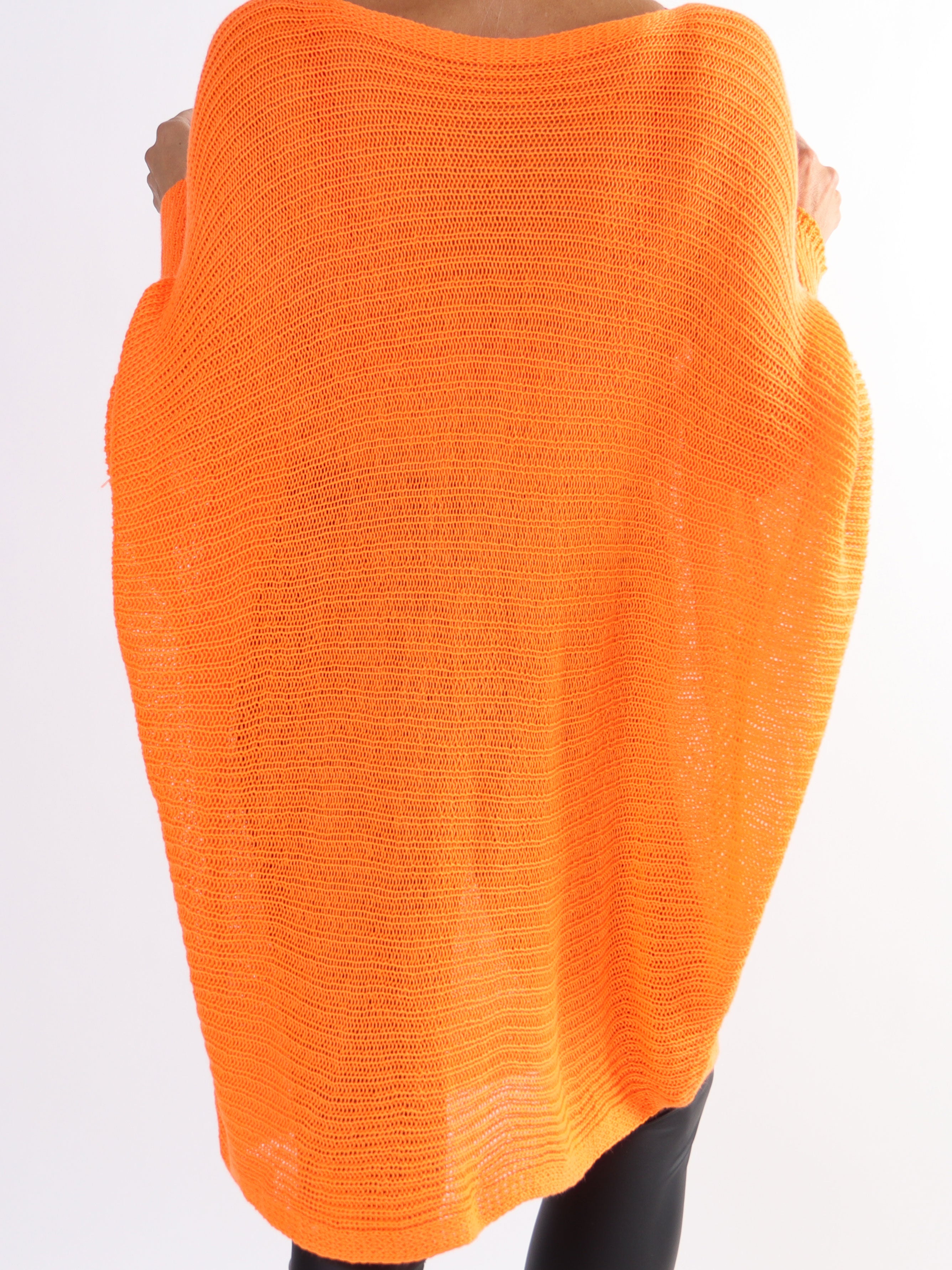 Gabbi - Plus size strik med flagermusærmer